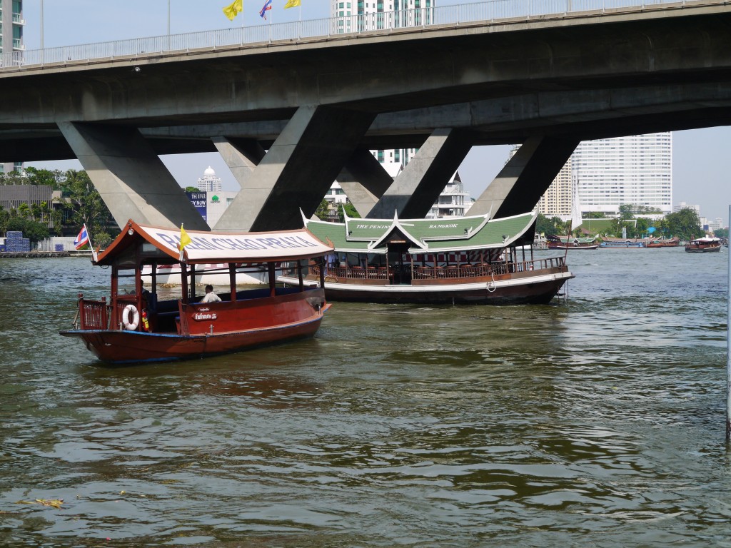 Hotel Shuttle Boats On Chao Phraya River Bangkok
