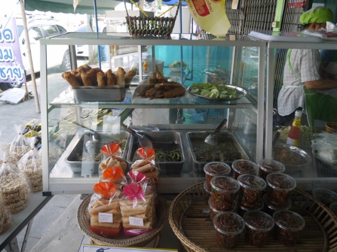 Food Display At Sanchai J Food, Surin