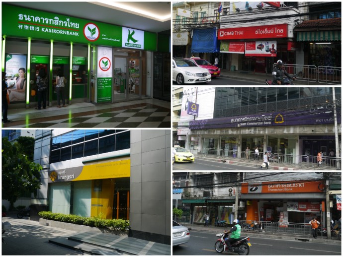 A Few Of Bangkok's Many Banks
